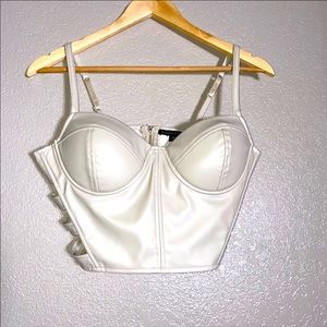 Women’s Medium ** Faux Leather Top ** NWT